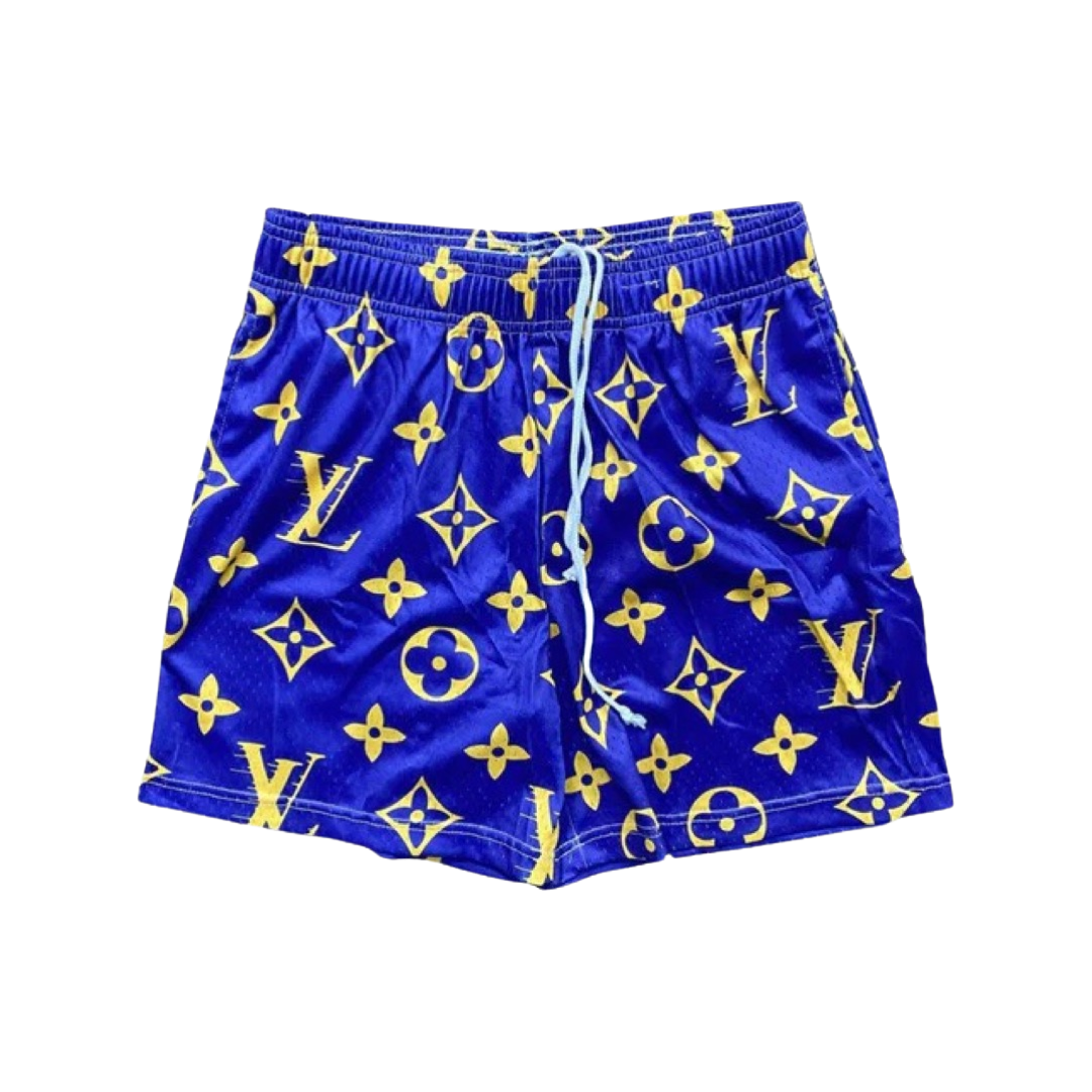 Bravest Studios Blue & Yellow LV Shorts